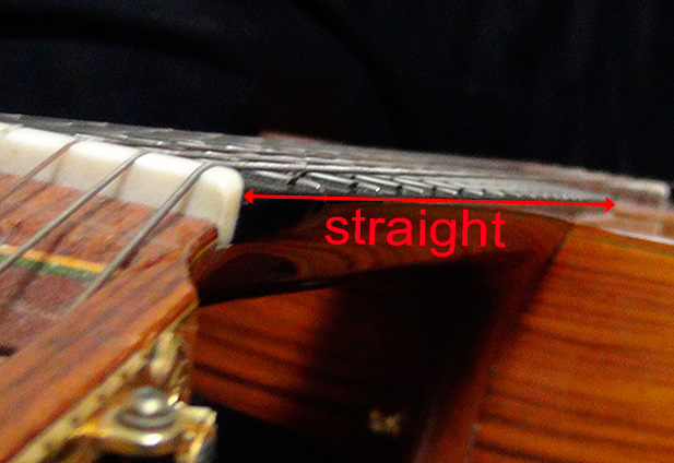 guitar neck straightness inspection - nylon