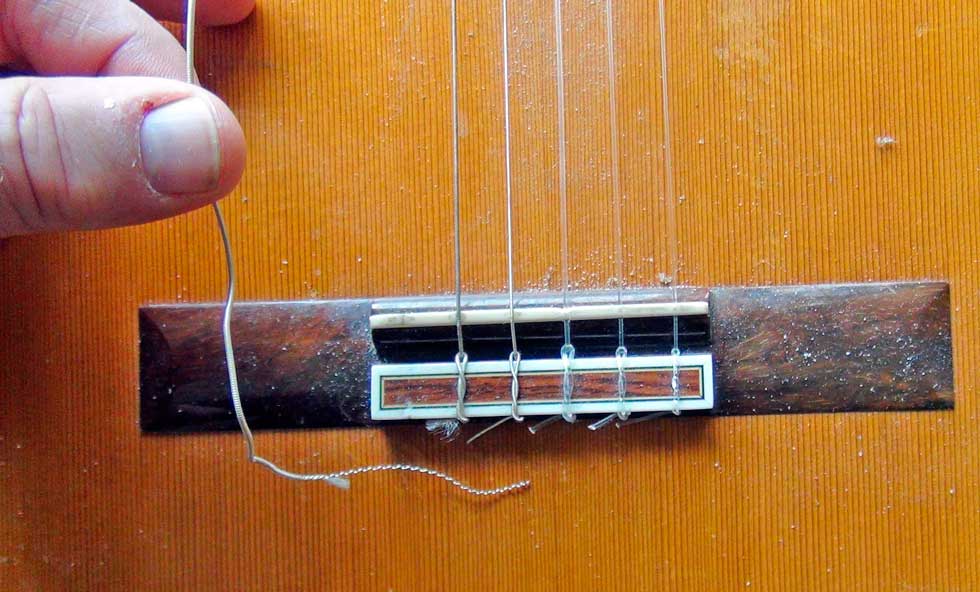 Removing the String From a Classical Guitar