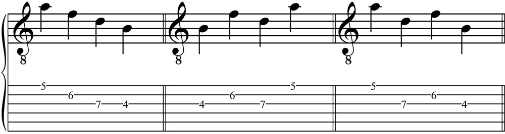 Minor Seventh Flat-Five Chord Slightly More Complicated Arpeggio