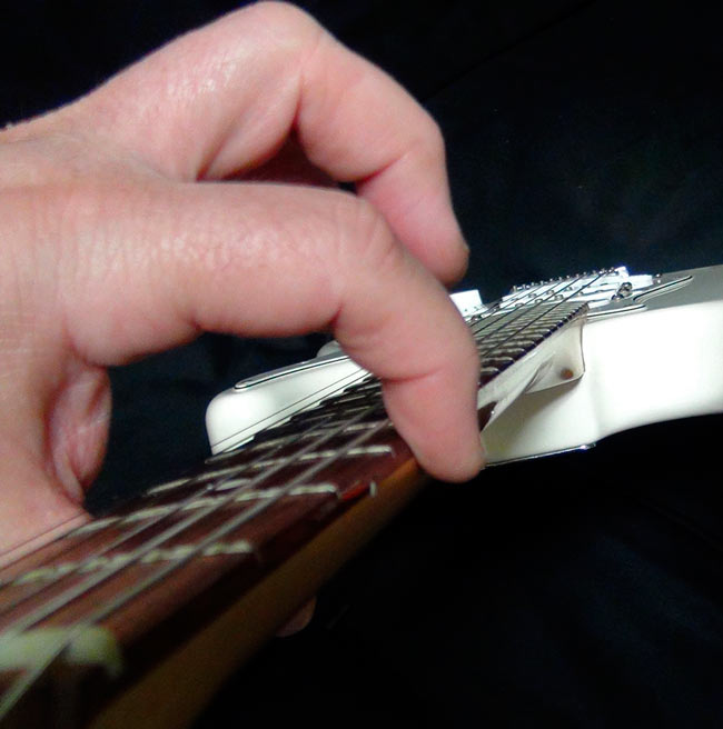 guitar fret inspection
