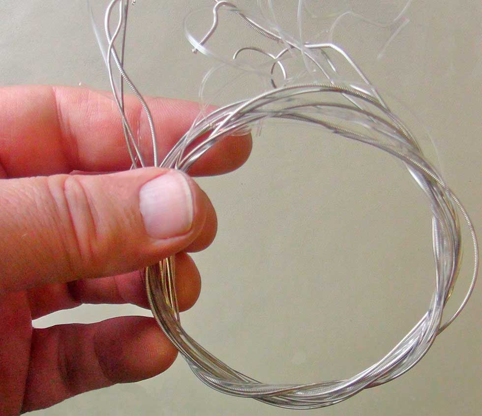 Save Your Old Guitar Strings for a Rainy Day